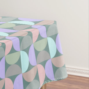 Pastel Mid Century Modern Tablecloth