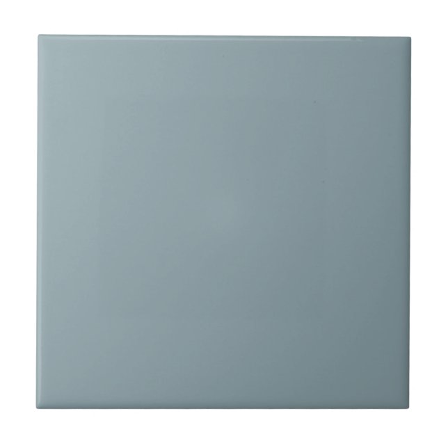 Pastel Mid Gray Solid Color Tile (Front)