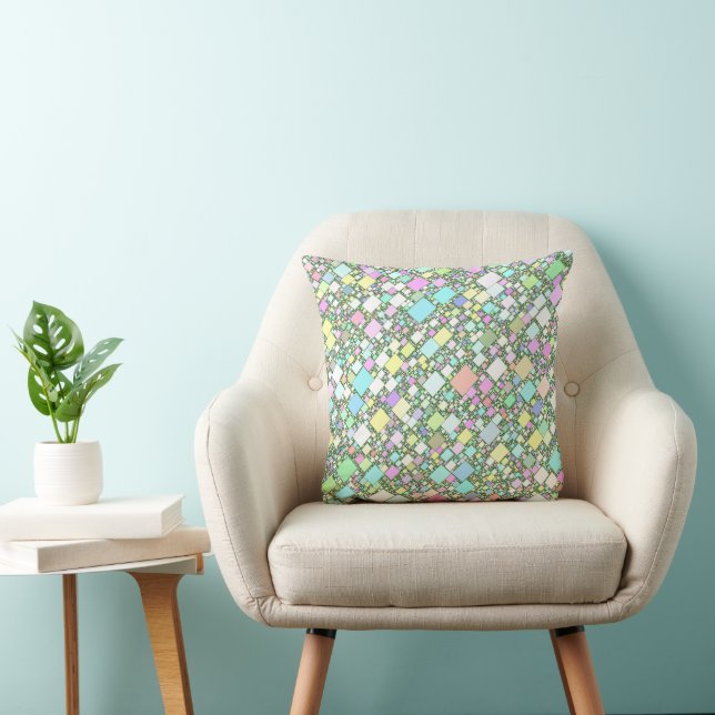 Pastel Mini Boxes Cushion (Chair)