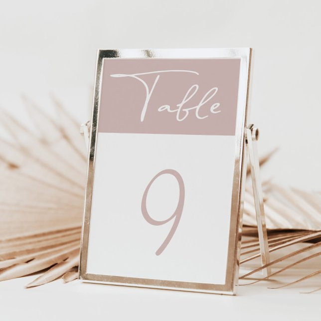 Pastel Minimalist Modern Table Number (Creator Uploaded)