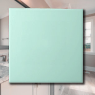 Pastel Mint Blue Solid Colour   Classic   Elegant Ceramic Tile