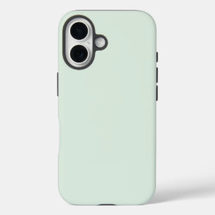 Pastel Mint Green Solid Colour iPhone 16 Case