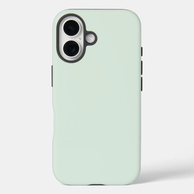 Pastel Mint Green Solid Colour Case-Mate iPhone Case (Back)