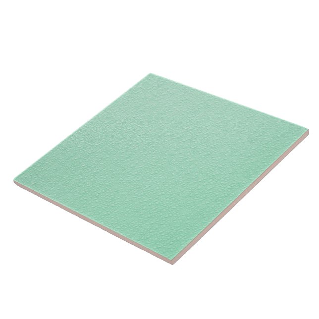 Pastel Mint Green Trendy Colours Tile (Side)