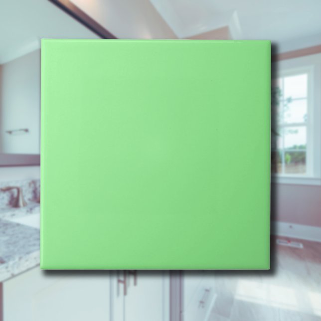 Pastel Mint Solid Colour | Classic | Elegant Ceramic Tile (Creator Uploaded)