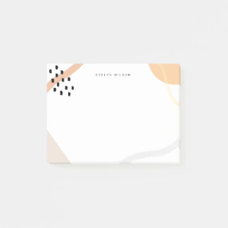Pastel Modern Abstract Geometric Post-It Notes
