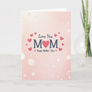 Pastel Moms Day Wishes Card