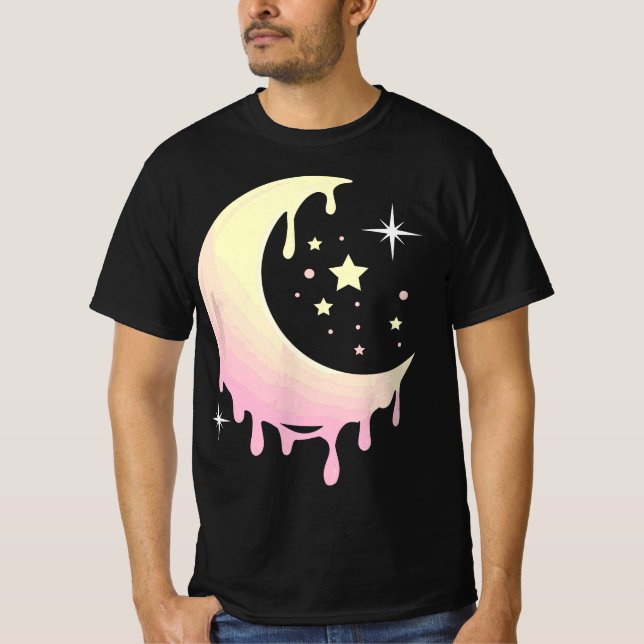 Pastel Moon Kawaii Pastel Goth  T-Shirt (Front)