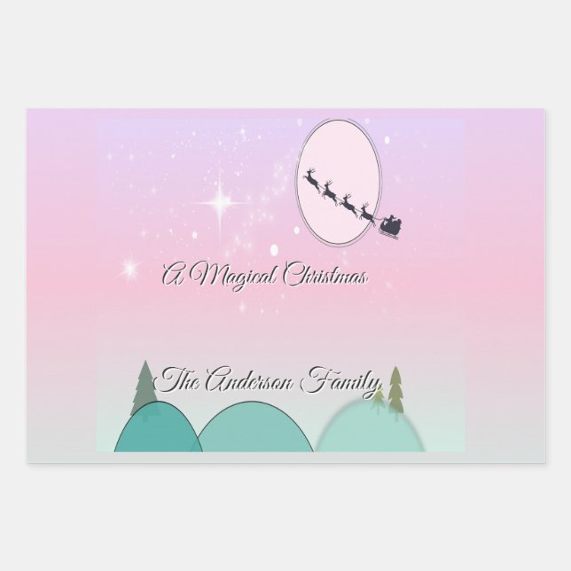 Pastel Moonlit Christmas Paper Magic (Front)