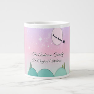 Pastel Moonlit Christmas Sipper Large Coffee Mug