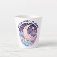 Pastel Moonlit Night – Dreamy Crescent Moon