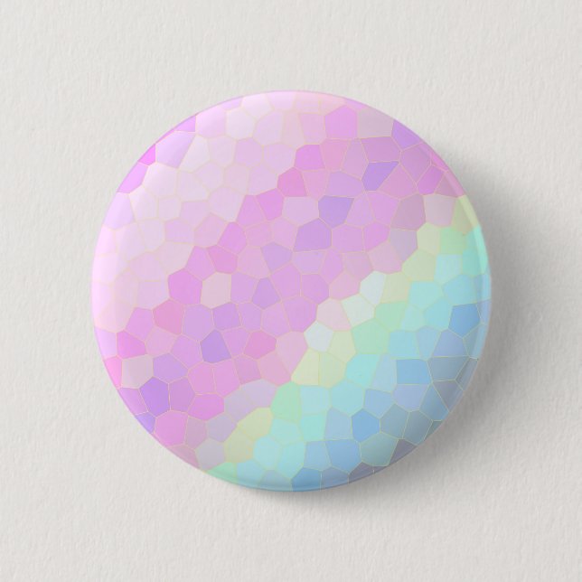 Pastel Mosaic 6 Cm Round Badge (Front)