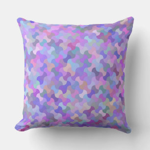 pastel mosaic outdoor pillow