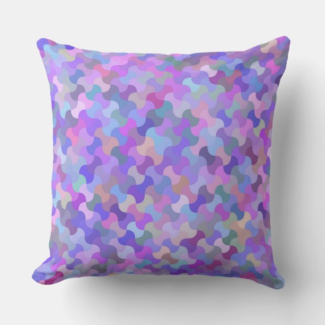 pastel mosaic pillow (Front)