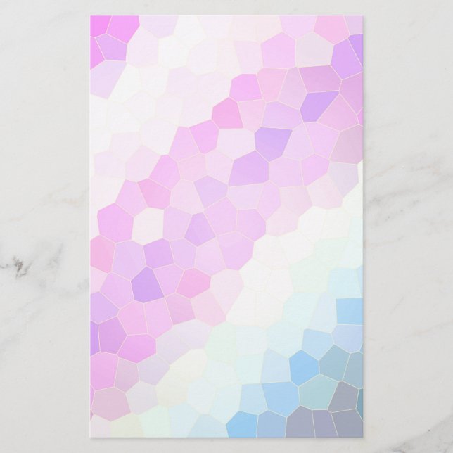 Pastel Mosaic Stationery (Front)