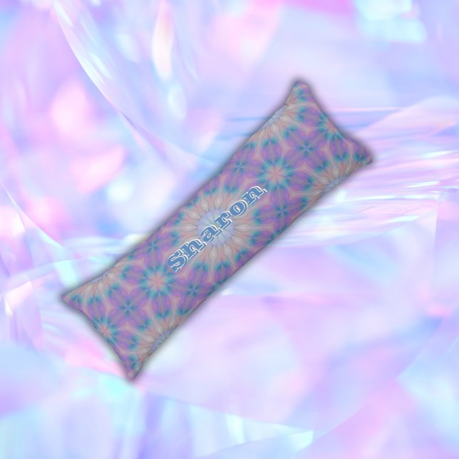 Pastel Mother of Pearl Pattern Name Monogram | Body Cushion (Creator Uploaded)