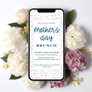 Pastel  Mother's day Brunch Invitation
