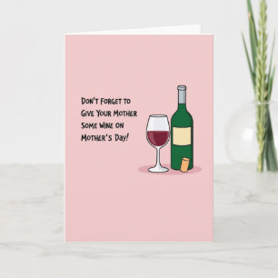 Pastel Mothers Day Drink Card