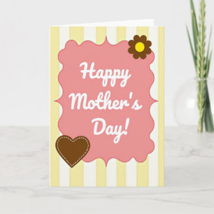 Pastel Mothers Day Heart Card