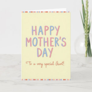 Pastel Mothers Day Letter Card