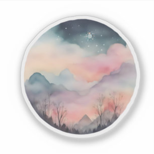 Pastel Mountain Twilight