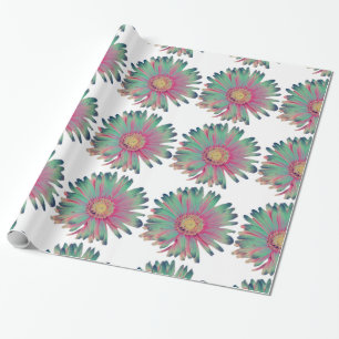 Pastel Multi Colour Daisy Wrapping Paper