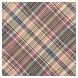 Pastel multicolor plaid fabric