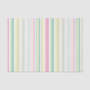 Pastel Multicolor Stripes Tissue Paper