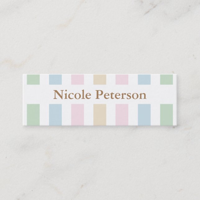 Pastel Mummy Calling Card (Front)