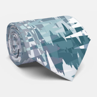Pastel Muted Colour Abstract Pattern Tie
