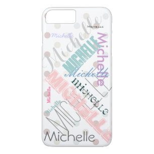 Pastel Name Polka Dot iPhone 8 Plus/7 Plus Case