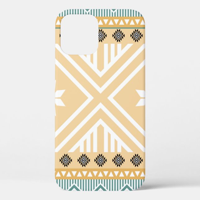 Pastel Native Fabric Seamless Pattern,  Thai Nativ Case-Mate iPhone Case (Back)