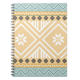 Pastel Native Fabric Seamless Pattern,  Thai Nativ Notebook