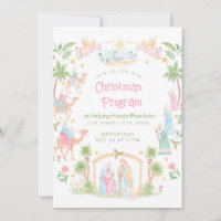 Pastel Nativity Christmas Program | Preschool