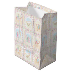 Pastel Nativity Scenes Medium Gift Bag