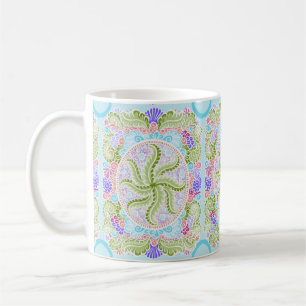 Pastel Nature Mandala Art Coffee Mug