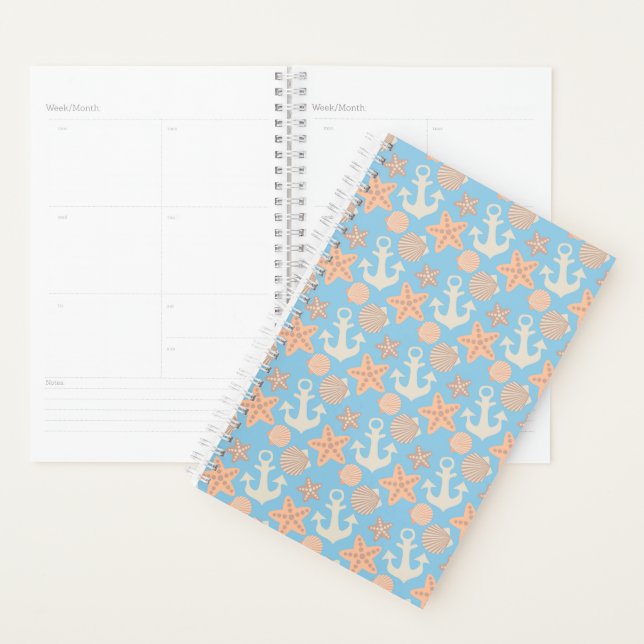 Pastel Nautical Pattern Planner (Display)