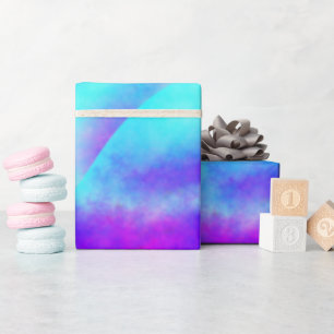 Pastel Neon Rainbow Gradient Art Wrapping Paper