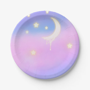Pastel Night Sky Paper Plate