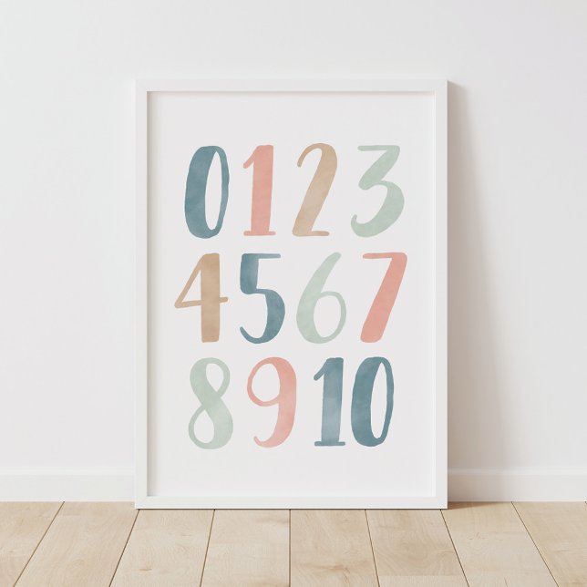 Pastel Numbers Girl Nursery Decor (Creator Uploaded)