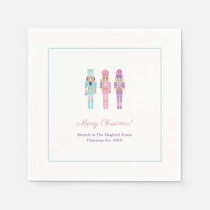 Pastel Nutcracker Ballet Christmas Holidays Party  Napkin