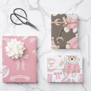 Pastel Nutcracker Ballet Wrapping Paper Sheet
