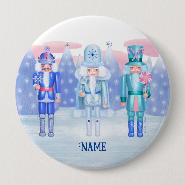 Pastel Nutcracker Kings 10 Cm Round Badge (Front)