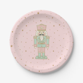 "Pastel Nutcracker Party Plate – Whimsical Holiday