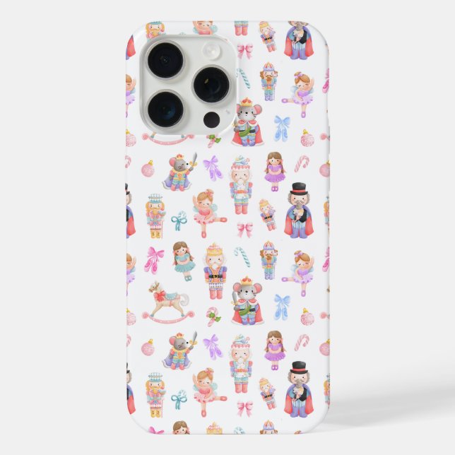 Pastel Nutcracker Pattern iPhone Case (Back)
