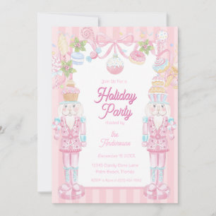 Pastel Nutcracker Sweet Holiday Treats Party Invitation