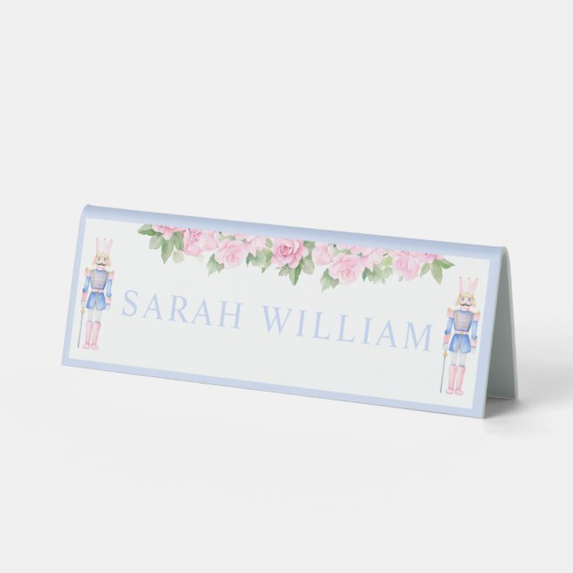 Pastel Nutcracker Table Tent Sign, 6" X 2" (Front)