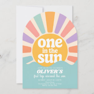 Pastel Ocean Wave Baby Invitation