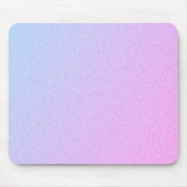 Pastel Ombre Glitter Mouse Pad (Front)