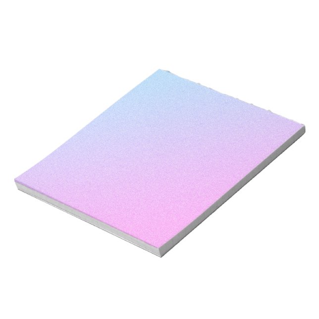 Pastel Ombre Glitter Notepad (Rotated)